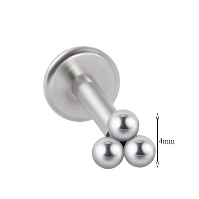 1 τμχ G23 Titanium & Steel Zircon Labret Lip Ring Ear Stud Ear Tragus Cartilage Helix Conch Lobe Piercing Σκουλαρίκια Body Jewelry 16g