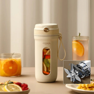 Μίνι φορητό μπλέντερ Ηλεκτρικός αποχυμωτής φρούτων Μίξερ Εξαγωγείς Πολυλειτουργικός μηχανισμός παρασκευής χυμών Μπλέντερ Smoothies Mixer