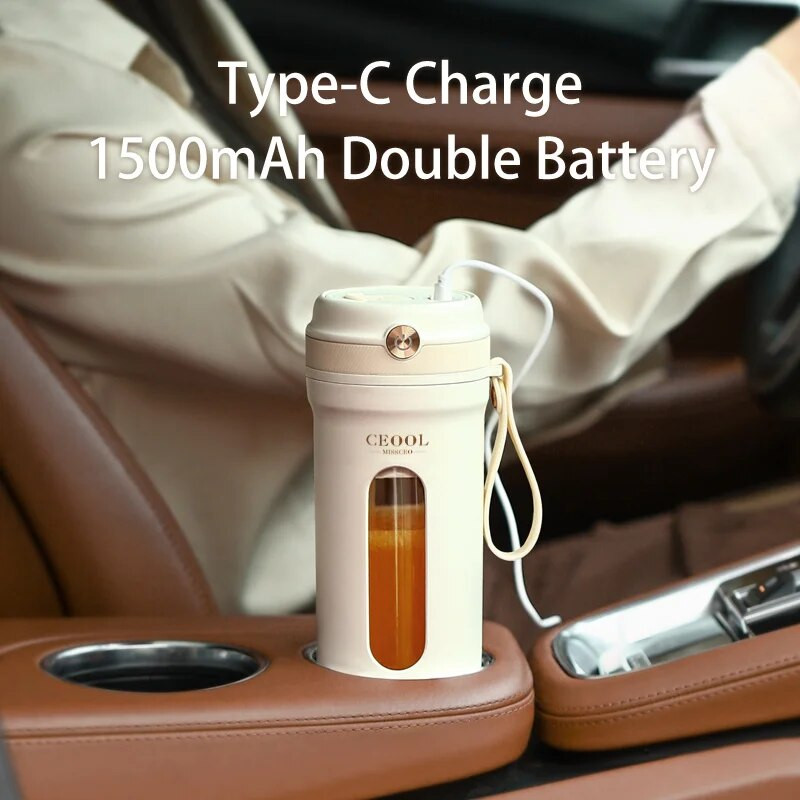 Mini pārnēsājamais blenderis elektriskais augļu sulu spiedes mikseris daudzfunkcionāls sulu gatavošanas aparāts blenderis smūtiju mikseris