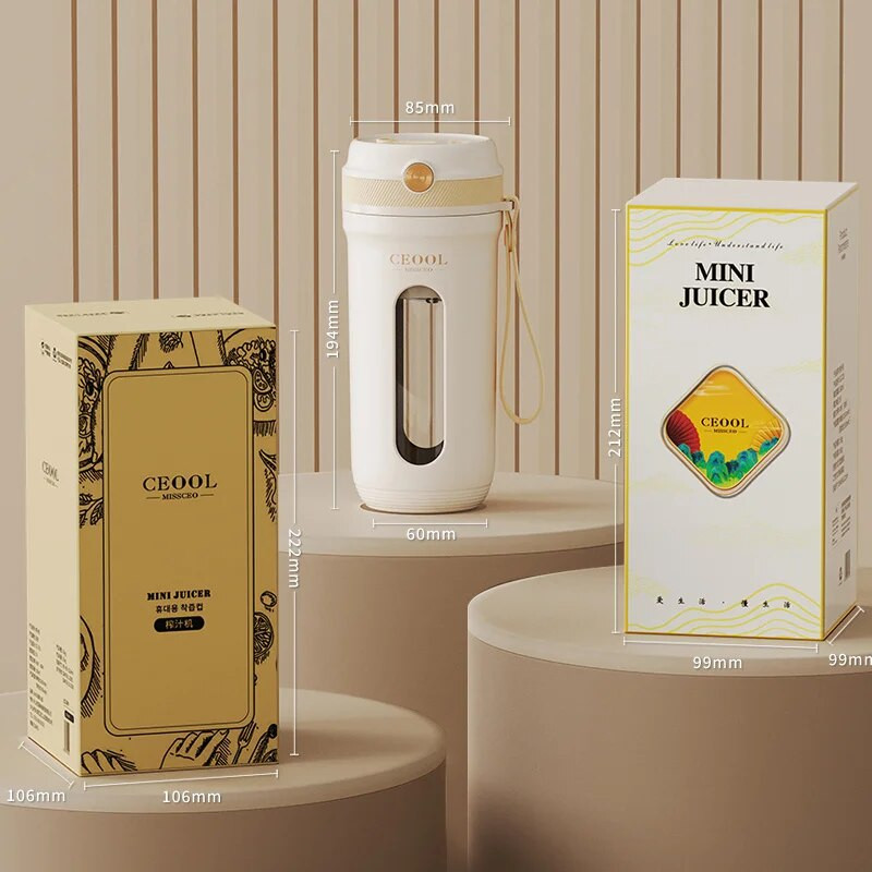 Mini pārnēsājamais blenderis elektriskais augļu sulu spiedes mikseris daudzfunkcionāls sulu gatavošanas aparāts blenderis smūtiju mikseris