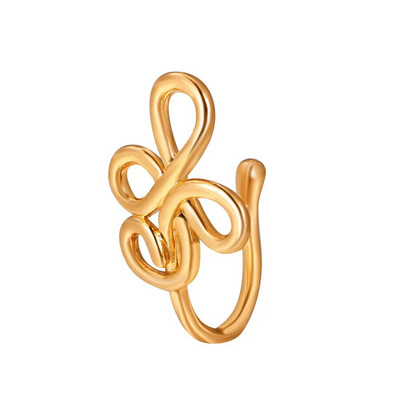 Wu's 2022 Summer Non-pierced Nose Clip Copper Inlaid Zircon Star Love Crown Nose Ring Fake Nose Piercing Jewelry