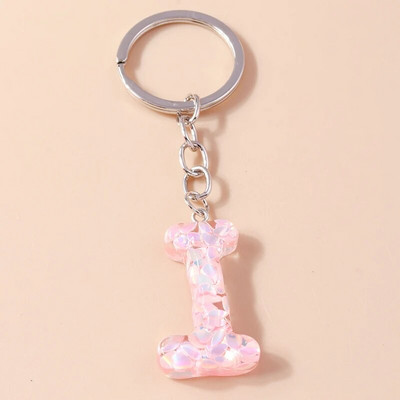 Novi kreativni cvjetni privjesak s inicijalima od 26 slova AZ Abeceda Privjesci za ključeve za žene Djevojke Dekoracija torbice Nakit Dodaci