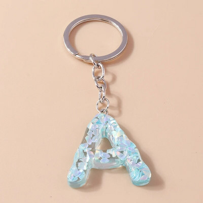 Novi kreativni cvjetni privjesak s inicijalima od 26 slova AZ Abeceda Privjesci za ključeve za žene Djevojke Dekoracija torbice Nakit Dodaci