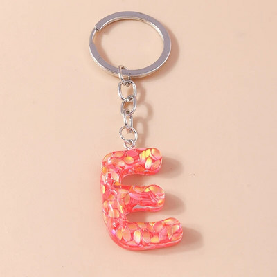 Novi kreativni cvjetni privjesak s inicijalima od 26 slova AZ Abeceda Privjesci za ključeve za žene Djevojke Dekoracija torbice Nakit Dodaci