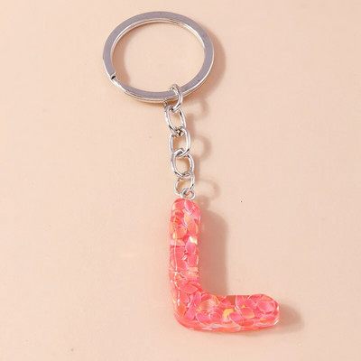 Novi kreativni cvjetni privjesak s inicijalima od 26 slova AZ Abeceda Privjesci za ključeve za žene Djevojke Dekoracija torbice Nakit Dodaci