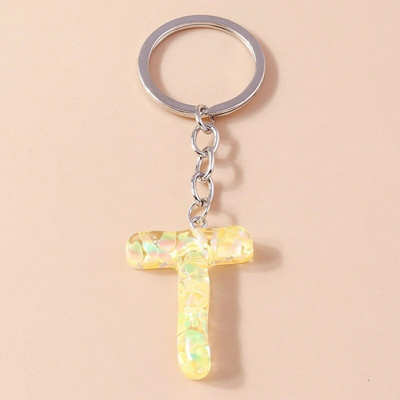 Novi kreativni cvjetni privjesak s inicijalima od 26 slova AZ Abeceda Privjesci za ključeve za žene Djevojke Dekoracija torbice Nakit Dodaci