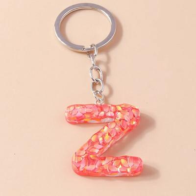 Novi kreativni cvjetni privjesak s inicijalima od 26 slova AZ Abeceda Privjesci za ključeve za žene Djevojke Dekoracija torbice Nakit Dodaci