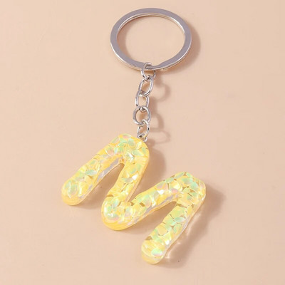 Novi kreativni cvjetni privjesak s inicijalima od 26 slova AZ Abeceda Privjesci za ključeve za žene Djevojke Dekoracija torbice Nakit Dodaci