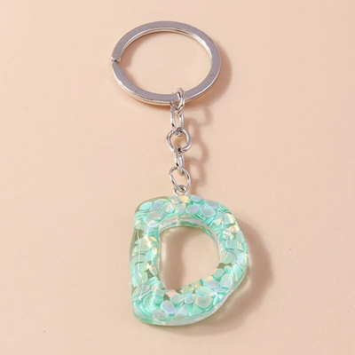 Novi kreativni cvjetni privjesak s inicijalima od 26 slova AZ Abeceda Privjesci za ključeve za žene Djevojke Dekoracija torbice Nakit Dodaci