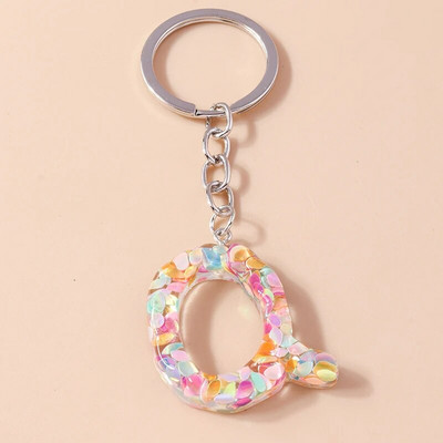 Novi kreativni cvjetni privjesak s inicijalima od 26 slova AZ Abeceda Privjesci za ključeve za žene Djevojke Dekoracija torbice Nakit Dodaci