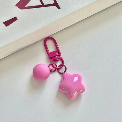 Πολύχρωμο Stars Μπρελόκ Ρητίνη Ρητίνη Star Μπρελόκ Γυναικεία Θήκη Ακουστικών Κοριτσίστικο Σακίδιο πλάτης Διακόσμηση κλειδιού αυτοκινήτου