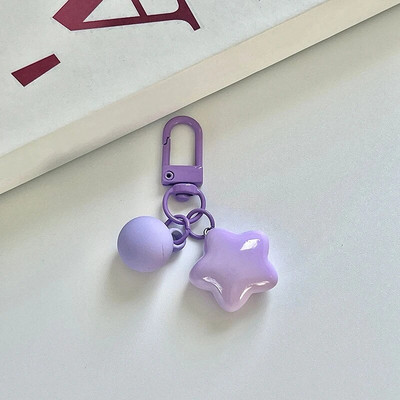 Πολύχρωμο Stars Μπρελόκ Ρητίνη Ρητίνη Star Μπρελόκ Γυναικεία Θήκη Ακουστικών Κοριτσίστικο Σακίδιο πλάτης Διακόσμηση κλειδιού αυτοκινήτου