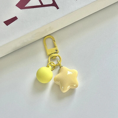 Πολύχρωμο Stars Μπρελόκ Ρητίνη Ρητίνη Star Μπρελόκ Γυναικεία Θήκη Ακουστικών Κοριτσίστικο Σακίδιο πλάτης Διακόσμηση κλειδιού αυτοκινήτου