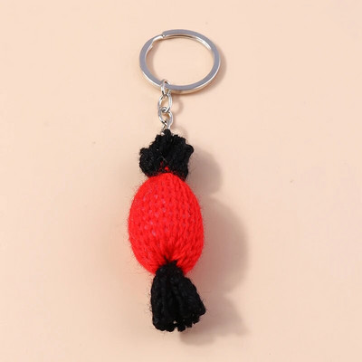 Ar rokām darināts trikotāžas atslēgu piekariņš sievietēm Meitenēm Mīlīgs tamborēts ziedu atslēgu piekariņš Kuloni Auto atslēgu piekariņš rokassomu piekariņi Dāvanas