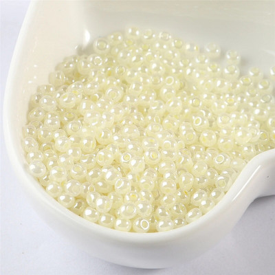 2mm/3mm/4mm Κρέμα Ομοιόμορφο Στρογγυλό Γυάλινο Γούρι για Δαχτυλίδι Κατασκευής Κοσμημάτων Κολιέ Βραχιόλι Χάντρες Diy Αξεσουάρ