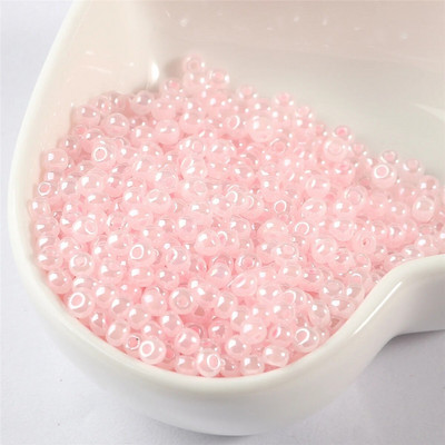 2mm/3mm/4mm Κρέμα Ομοιόμορφο Στρογγυλό Γυάλινο Γούρι για Δαχτυλίδι Κατασκευής Κοσμημάτων Κολιέ Βραχιόλι Χάντρες Diy Αξεσουάρ