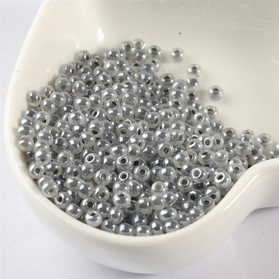 2mm/3mm/4mm Κρέμα Ομοιόμορφο Στρογγυλό Γυάλινο Γούρι για Δαχτυλίδι Κατασκευής Κοσμημάτων Κολιέ Βραχιόλι Χάντρες Diy Αξεσουάρ