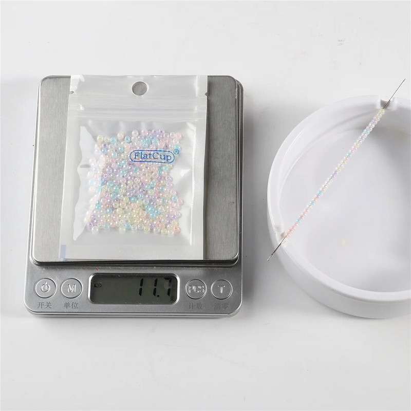 2mm/3mm/4mm Κρέμα Ομοιόμορφο Στρογγυλό Γυάλινο Γούρι για Δαχτυλίδι Κατασκευής Κοσμημάτων Κολιέ Βραχιόλι Χάντρες Diy Αξεσουάρ