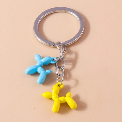Jauka multfilma 3D dzīvnieks suns atslēgu piekariņš zilonis kaķis atslēgu piekariņi kuloni atslēgu turētājam sieviešu rokassomu piekariņi DIY rotaslietas dāvanas
