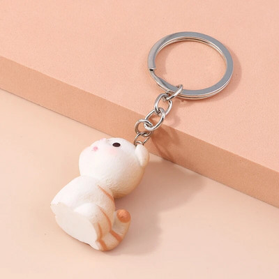 Jauka multfilma 3D dzīvnieks suns atslēgu piekariņš zilonis kaķis atslēgu piekariņi kuloni atslēgu turētājam sieviešu rokassomu piekariņi DIY rotaslietas dāvanas