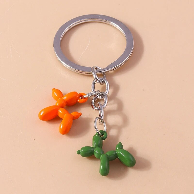 Jauka multfilma 3D dzīvnieks suns atslēgu piekariņš zilonis kaķis atslēgu piekariņi kuloni atslēgu turētājam sieviešu rokassomu piekariņi DIY rotaslietas dāvanas