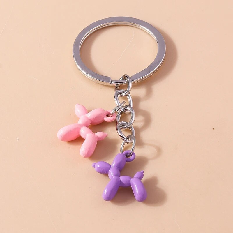 Jauka multfilma 3D dzīvnieks suns atslēgu piekariņš zilonis kaķis atslēgu piekariņi kuloni atslēgu turētājam sieviešu rokassomu piekariņi DIY rotaslietas dāvanas