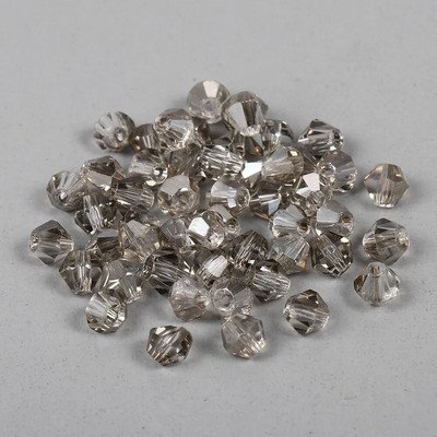 200Pcs 3mm ΑΒ Έγχρωμες γυαλιστερές γυάλινες χάντρες Loose Spacer Bicone Crystals Χάντρες για Αξεσουάρ κατασκευής κοσμημάτων βραχιολιών DIY