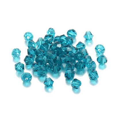 200Pcs 3mm ΑΒ Έγχρωμες γυαλιστερές γυάλινες χάντρες Loose Spacer Bicone Crystals Χάντρες για Αξεσουάρ κατασκευής κοσμημάτων βραχιολιών DIY