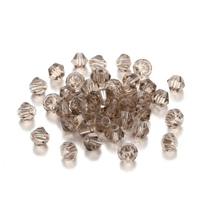 200Pcs 3mm ΑΒ Έγχρωμες γυαλιστερές γυάλινες χάντρες Loose Spacer Bicone Crystals Χάντρες για Αξεσουάρ κατασκευής κοσμημάτων βραχιολιών DIY