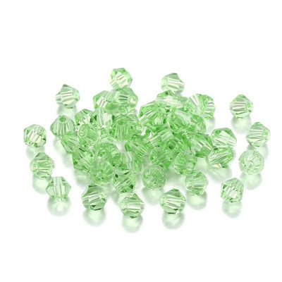 200Pcs 3mm ΑΒ Έγχρωμες γυαλιστερές γυάλινες χάντρες Loose Spacer Bicone Crystals Χάντρες για Αξεσουάρ κατασκευής κοσμημάτων βραχιολιών DIY