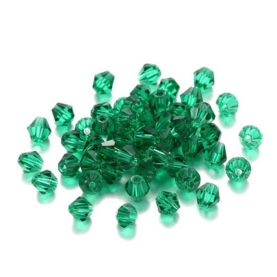 200Pcs 3mm ΑΒ Έγχρωμες γυαλιστερές γυάλινες χάντρες Loose Spacer Bicone Crystals Χάντρες για Αξεσουάρ κατασκευής κοσμημάτων βραχιολιών DIY