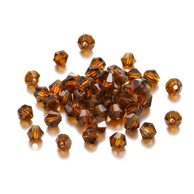 200Pcs 3mm ΑΒ Έγχρωμες γυαλιστερές γυάλινες χάντρες Loose Spacer Bicone Crystals Χάντρες για Αξεσουάρ κατασκευής κοσμημάτων βραχιολιών DIY