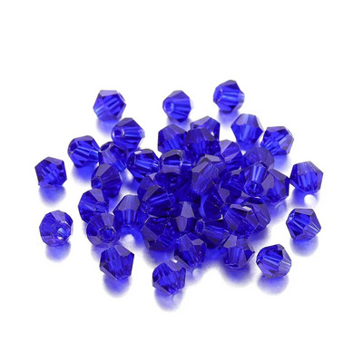 200Pcs 3mm ΑΒ Έγχρωμες γυαλιστερές γυάλινες χάντρες Loose Spacer Bicone Crystals Χάντρες για Αξεσουάρ κατασκευής κοσμημάτων βραχιολιών DIY