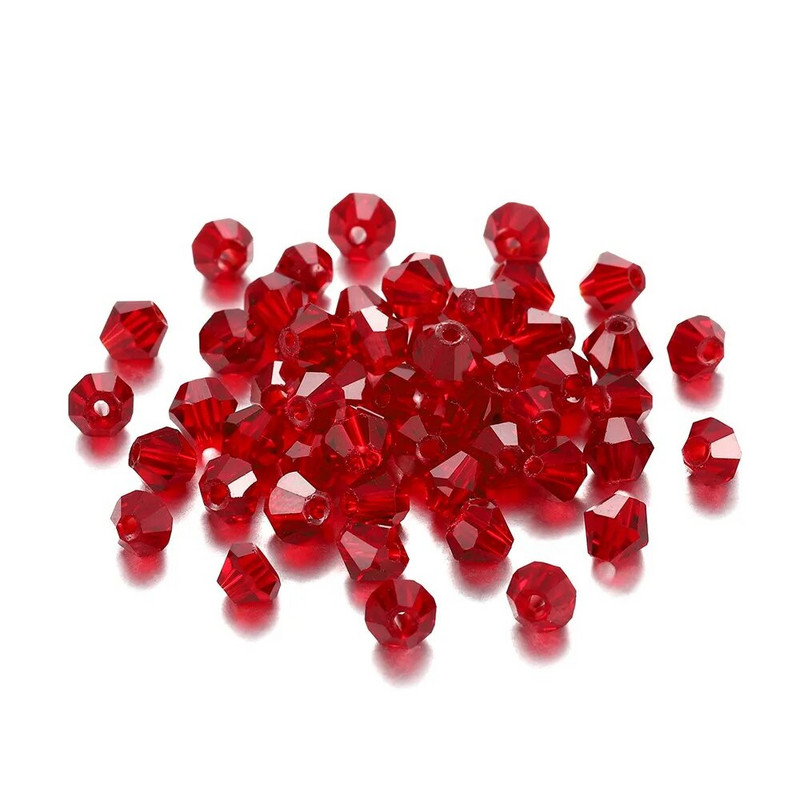 200Pcs 3mm ΑΒ Έγχρωμες γυαλιστερές γυάλινες χάντρες Loose Spacer Bicone Crystals Χάντρες για Αξεσουάρ κατασκευής κοσμημάτων βραχιολιών DIY