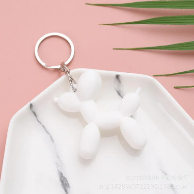 Jauns modes trīsdimensiju gudrs balonu suņu atslēgu piekariņš atslēgu piekariņš Radoša karikatūra Mobilā telefona soma Auto kulons jautrs atslēgu piekariņš