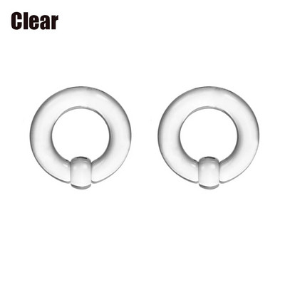 2 tk akrüülist BCR suur, suur, kinnine helmesrõngas kõrvatunneli pistiku laiendaja mõõturid nina vaheseina rõngas kõrvarõngas augustamine keha ehted