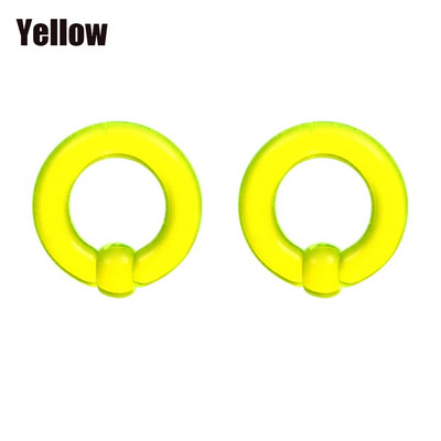 2 tk akrüülist BCR suur, suur, kinnine helmesrõngas kõrvatunneli pistiku laiendaja mõõturid nina vaheseina rõngas kõrvarõngas augustamine keha ehted