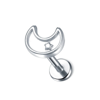 1kom nehrđajućeg čelika zvjezdano srce cvijet naušnica za piercing klin za žene Tragus Helix hrskavica klin piercing nakit za tijelo