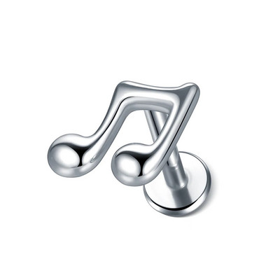 1kom nehrđajućeg čelika zvjezdano srce cvijet naušnica za piercing klin za žene Tragus Helix hrskavica klin piercing nakit za tijelo