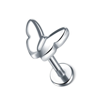 1kom nehrđajućeg čelika zvjezdano srce cvijet naušnica za piercing klin za žene Tragus Helix hrskavica klin piercing nakit za tijelo