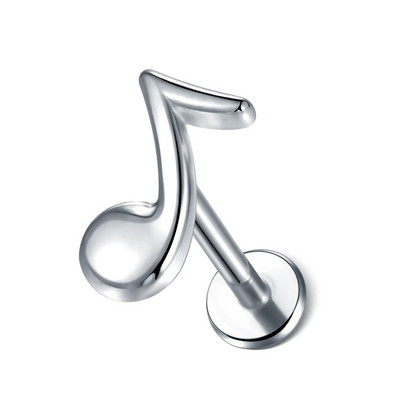 1kom nehrđajućeg čelika zvjezdano srce cvijet naušnica za piercing klin za žene Tragus Helix hrskavica klin piercing nakit za tijelo