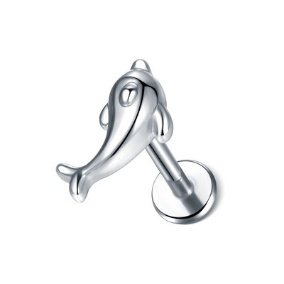 1kom nehrđajućeg čelika zvjezdano srce cvijet naušnica za piercing klin za žene Tragus Helix hrskavica klin piercing nakit za tijelo