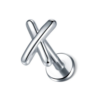 1kom nehrđajućeg čelika zvjezdano srce cvijet naušnica za piercing klin za žene Tragus Helix hrskavica klin piercing nakit za tijelo