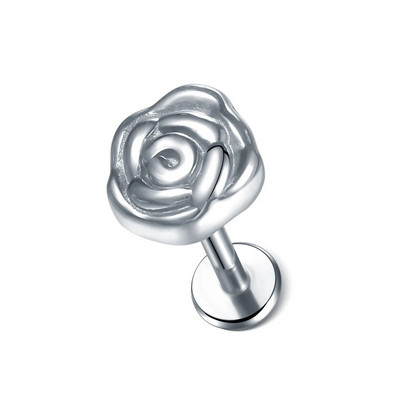 1kom nehrđajućeg čelika zvjezdano srce cvijet naušnica za piercing klin za žene Tragus Helix hrskavica klin piercing nakit za tijelo