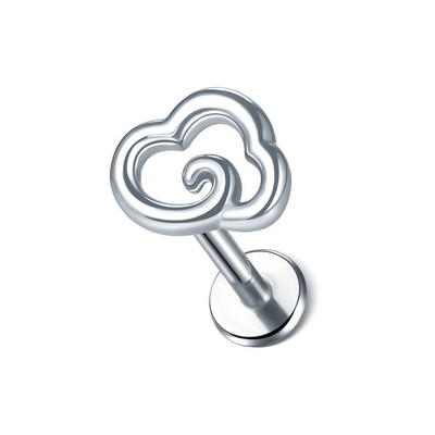 1kom nehrđajućeg čelika zvjezdano srce cvijet naušnica za piercing klin za žene Tragus Helix hrskavica klin piercing nakit za tijelo