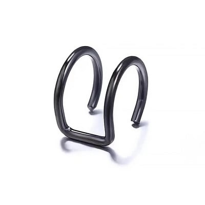 1 ks dámske krúžky na pery, lekárske titánové oceľové falošné krúžky na piercing do nosa, klip na ústa, falošný piercing do tela, klip na obruč