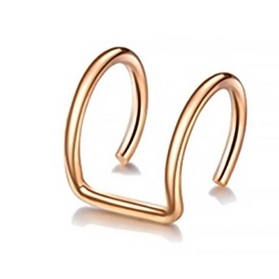 1 ks dámske krúžky na pery, lekárske titánové oceľové falošné krúžky na piercing do nosa, klip na ústa, falošný piercing do tela, klip na obruč