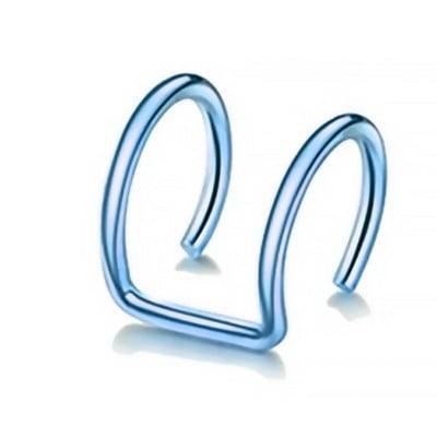 1 ks dámske krúžky na pery, lekárske titánové oceľové falošné krúžky na piercing do nosa, klip na ústa, falošný piercing do tela, klip na obruč