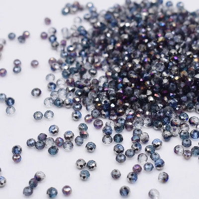 Νέο στυλ Μικτό χρώμα 4 χιλ. Κρυστάλλινες χάντρες Rondell Faceted Glass Beads Loose Spacer Beads for Jewelry Making DIY βραχιόλι