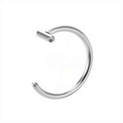 Piercing pentru nas fals din oțel inoxidabil de 10 mm Inele pentru sept inele C Clip pentru buze Cercei Inel pentru nas fals Bijuterii pentru corp pentru femei, fără perforare